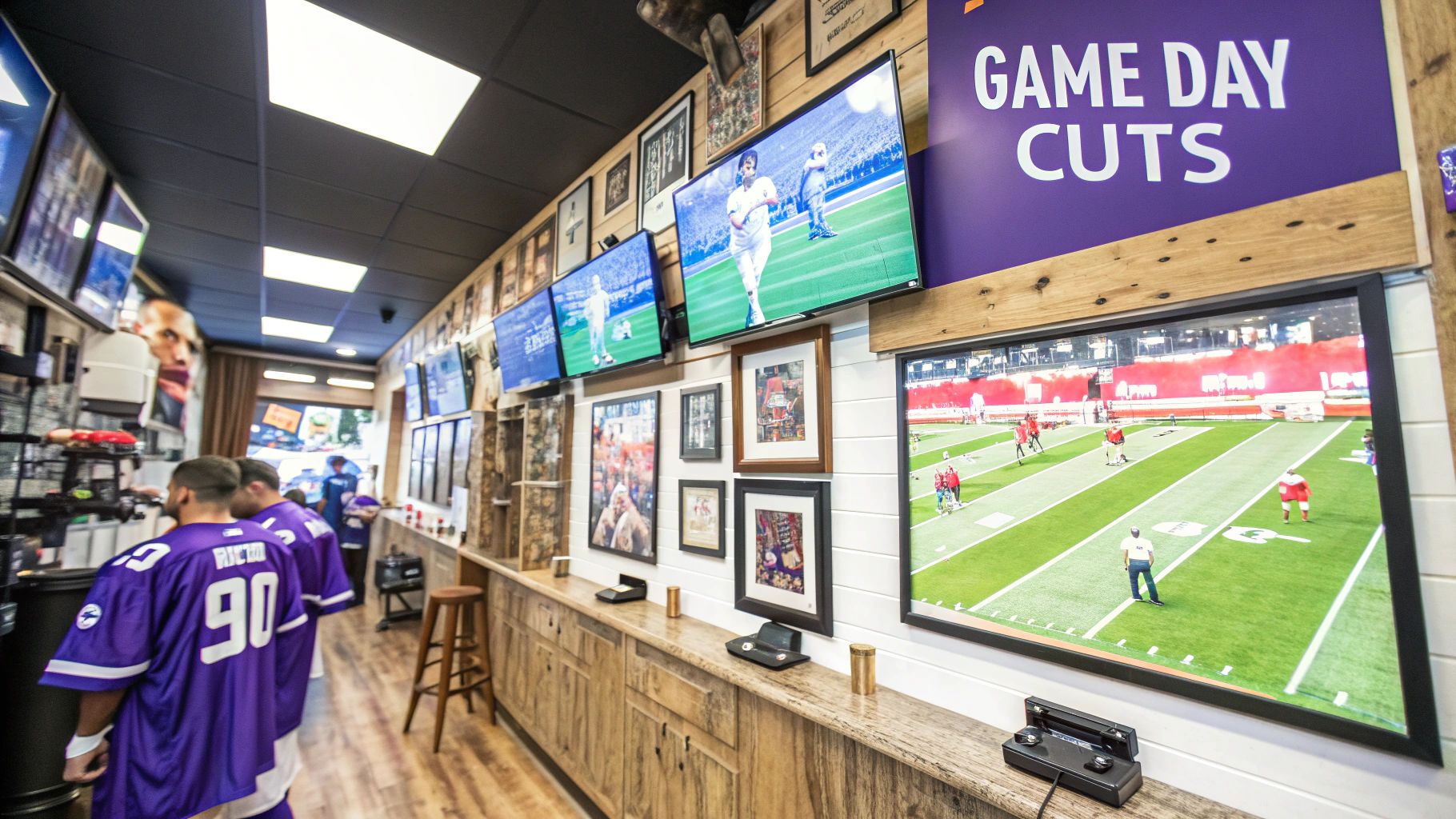Sports-Themed Barbershop