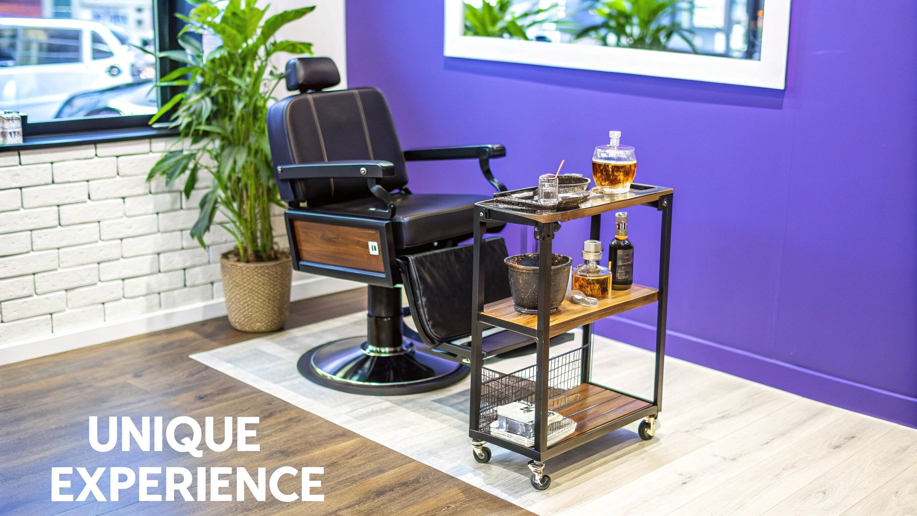 A barber giving a client a sharp haircut and beard trim, representing a high-quality service worth finding online.
