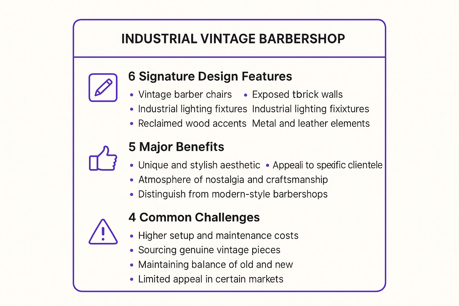 Infographic showing key data about 1. Industrial Vintage: The Timeless Powerhouse