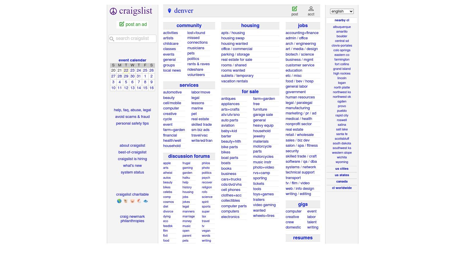 Craigslist Denver