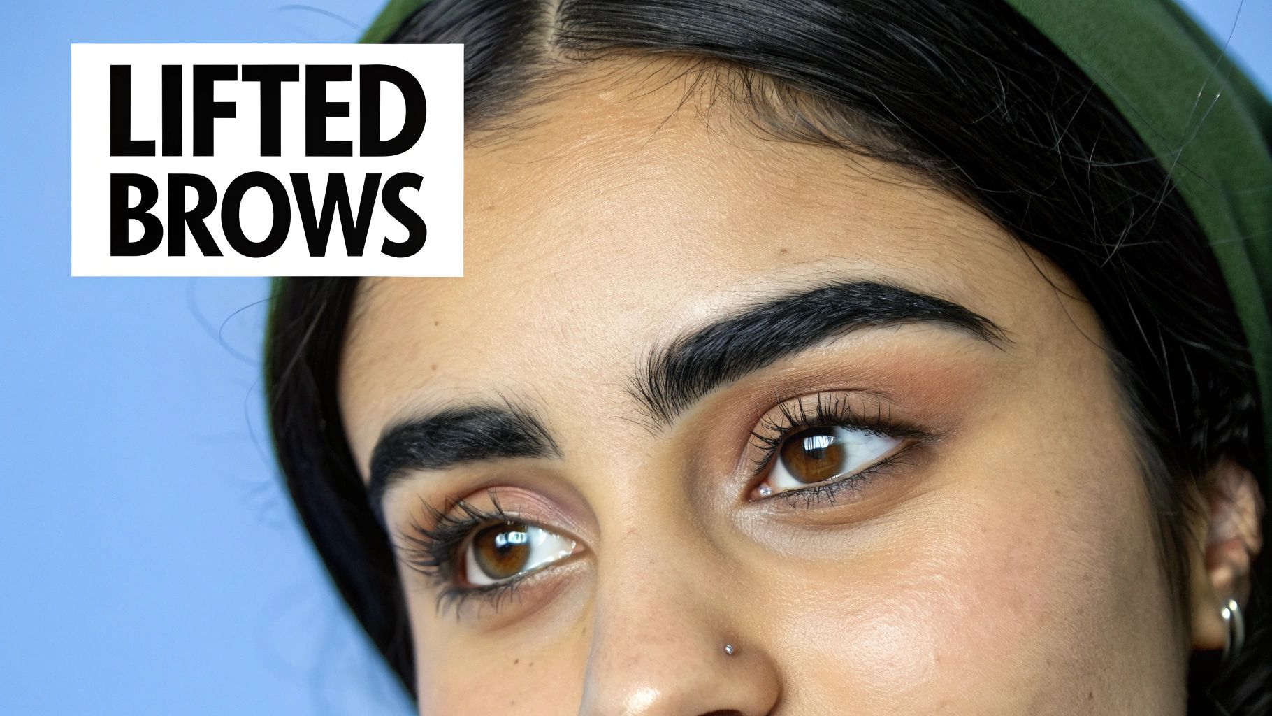 Lifted Brow Focus Look
