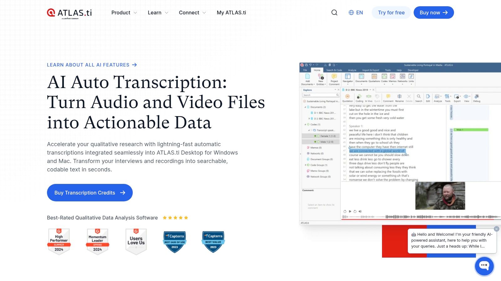 ATLAS.ti Auto Transcription