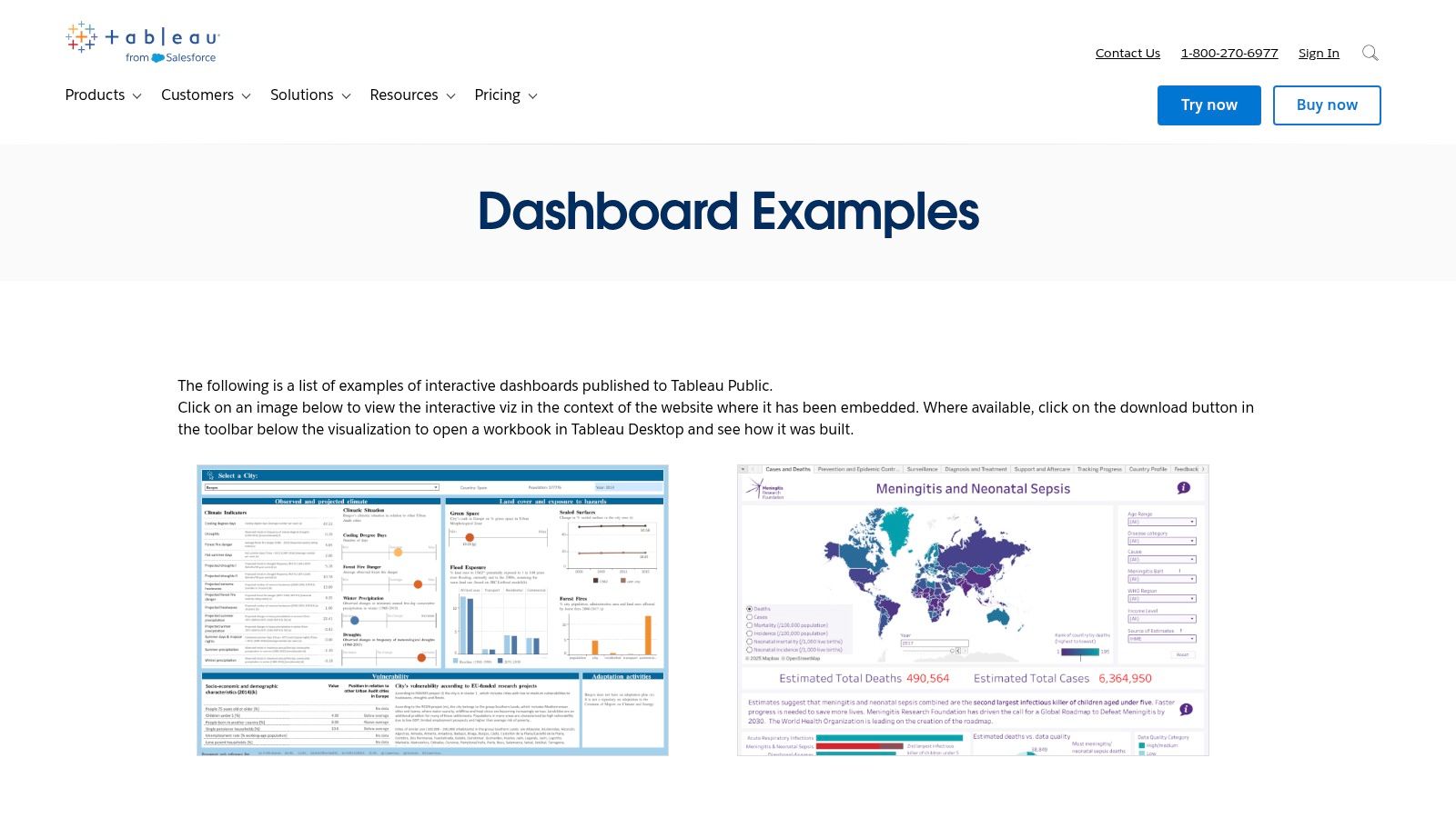 Tableau Public – Dashboard Examples