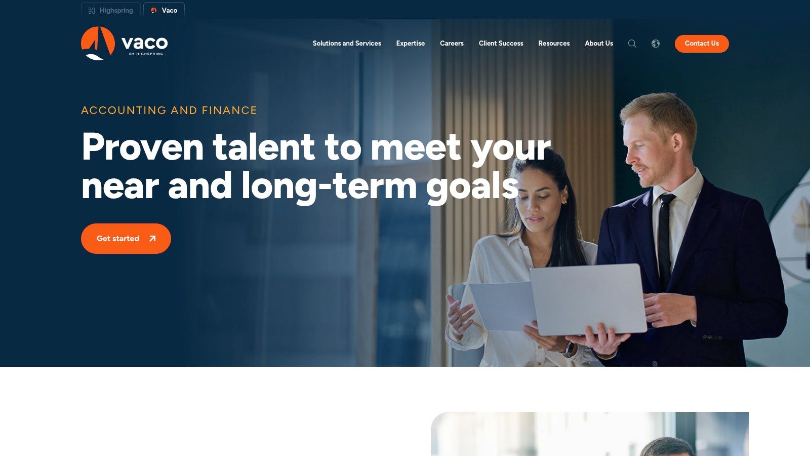 Vaco – Accounting & Finance Talent Solutions (plus Managed Services)