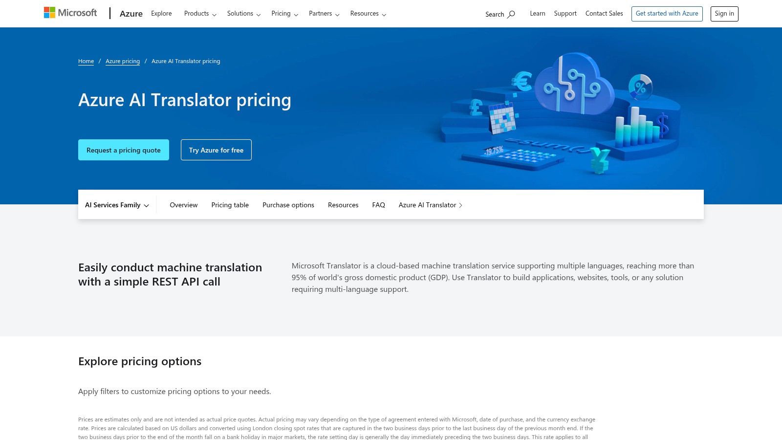 Microsoft Azure AI Translator