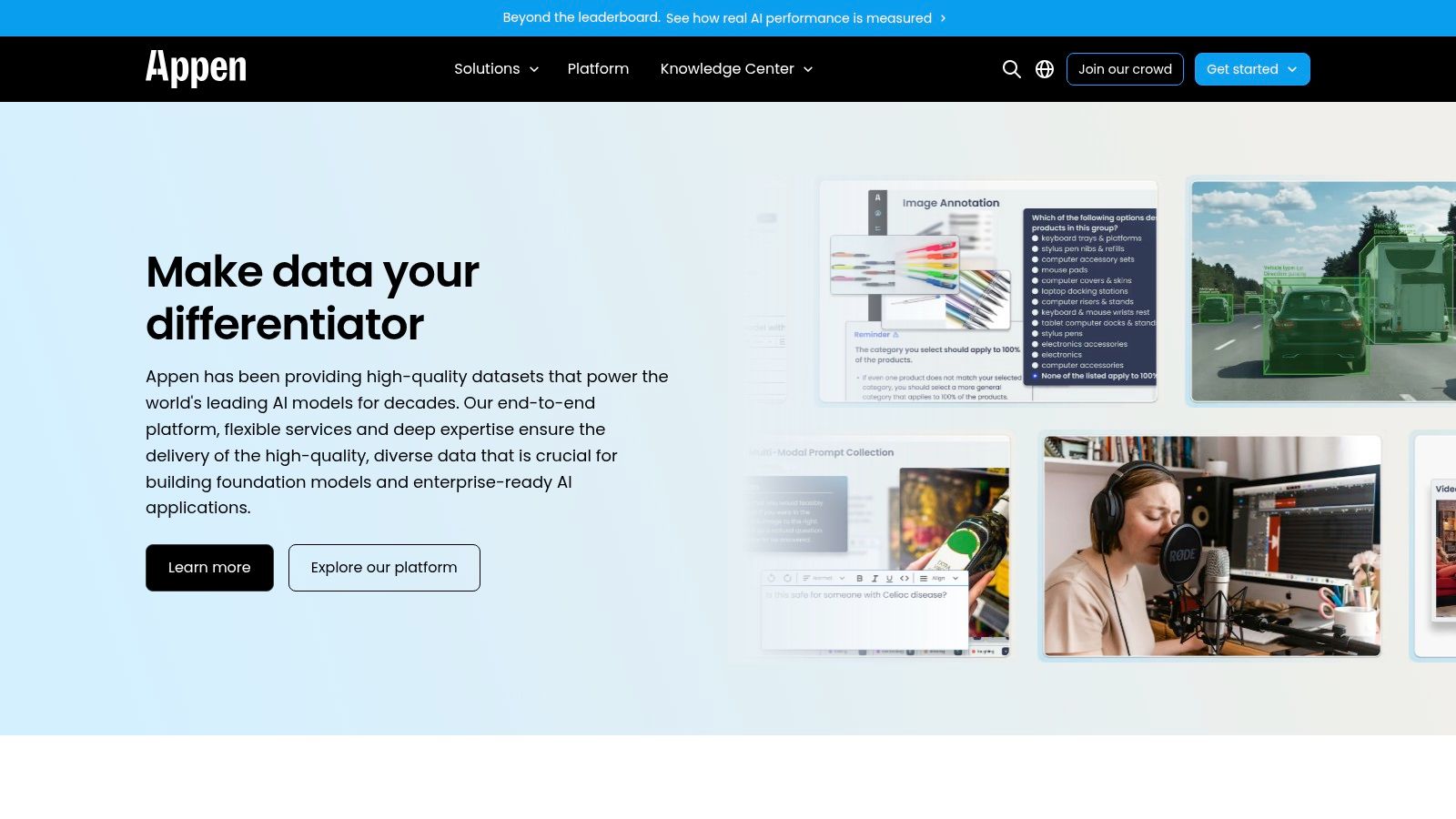Appen (Managed services and self-serve platform)