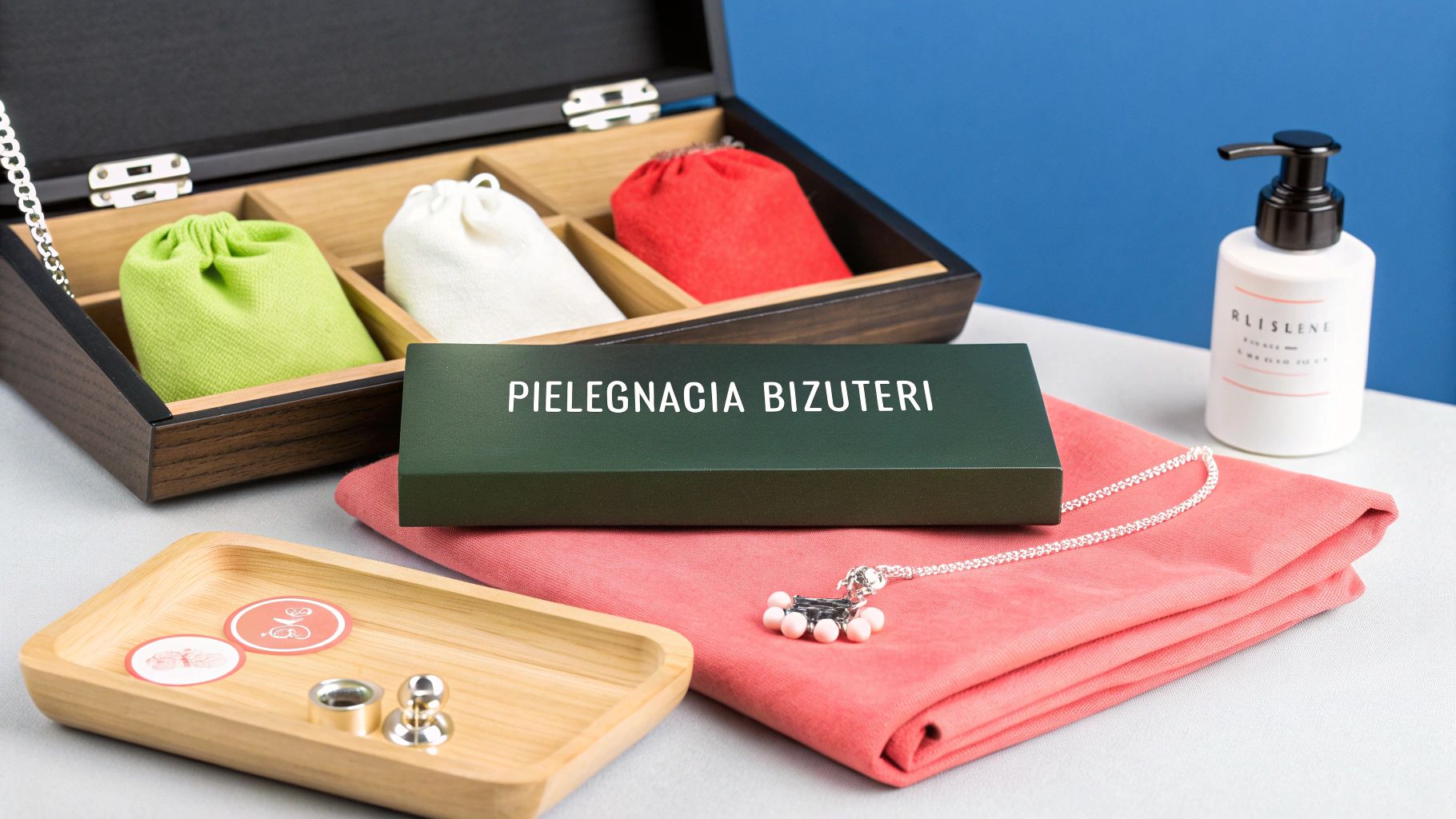 Kobieta pakująca biżuterię do eleganckiego pudełka