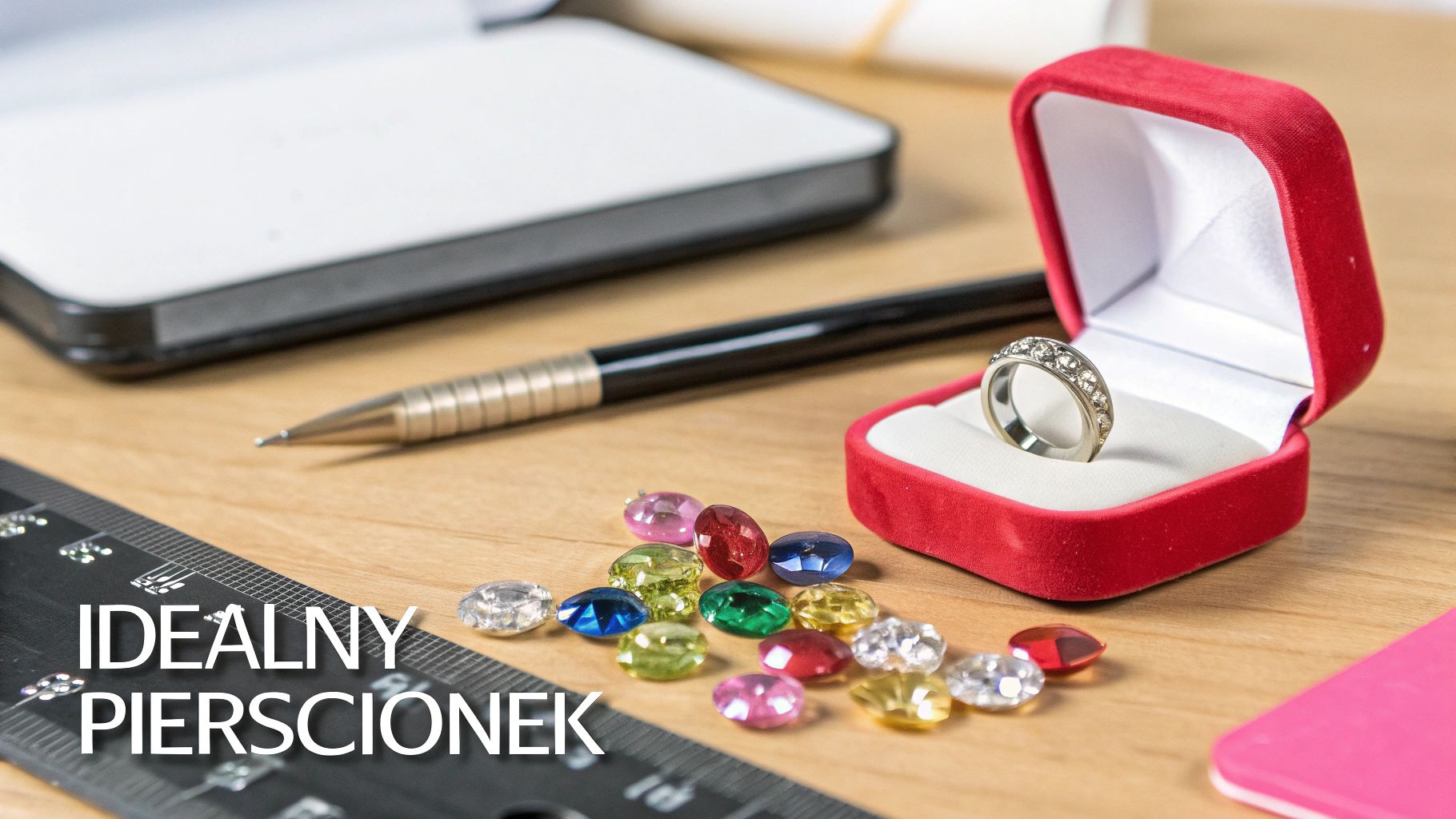 Kobieta podziwiająca swój pierścionek zaręczynowy