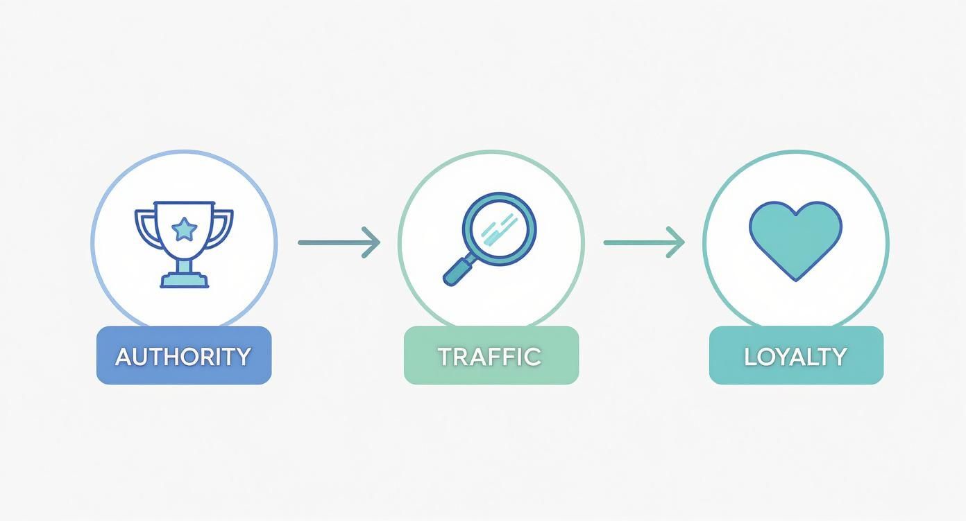 Infographic about content marketing service