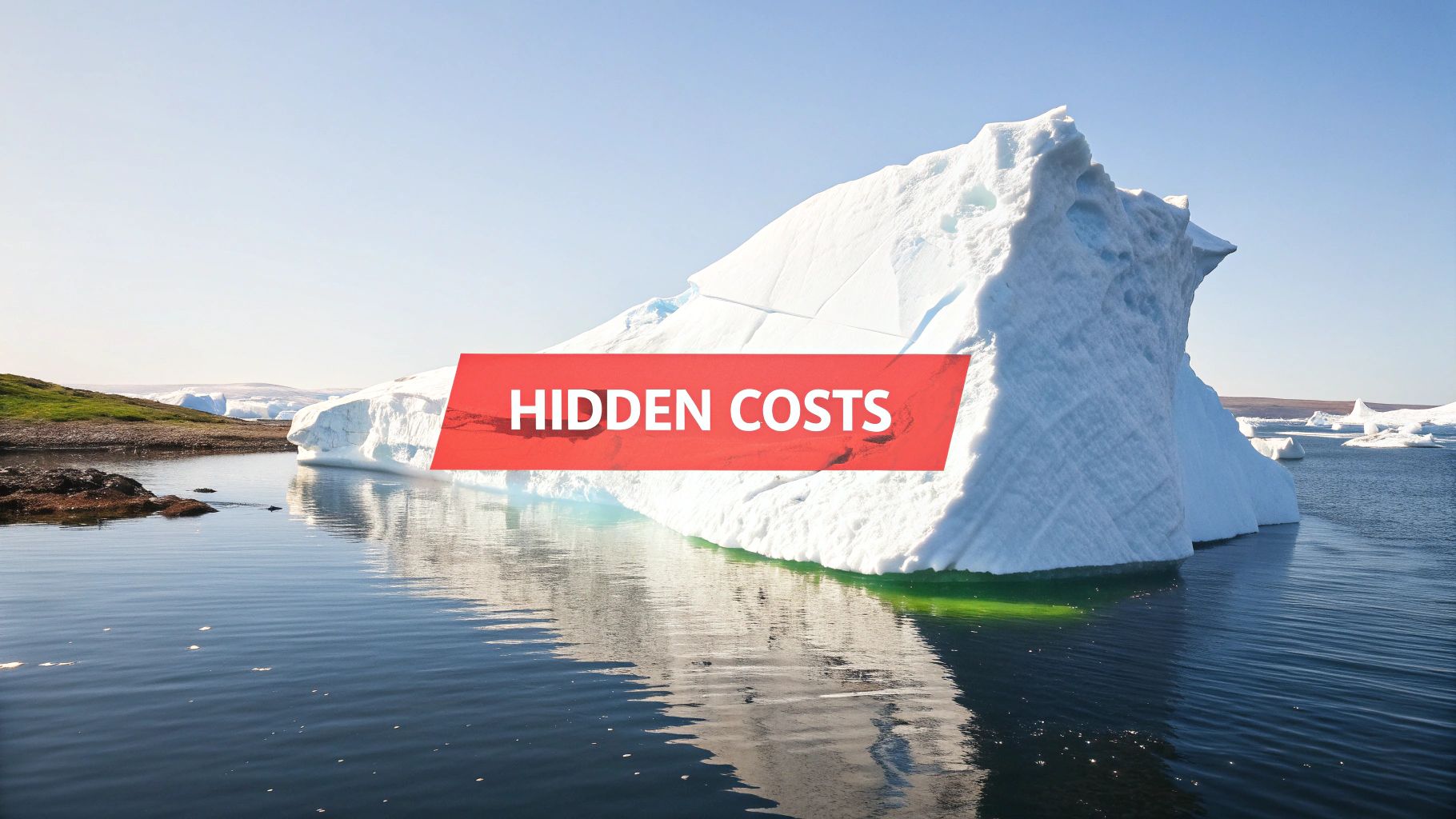 iceberg sticking out og the water