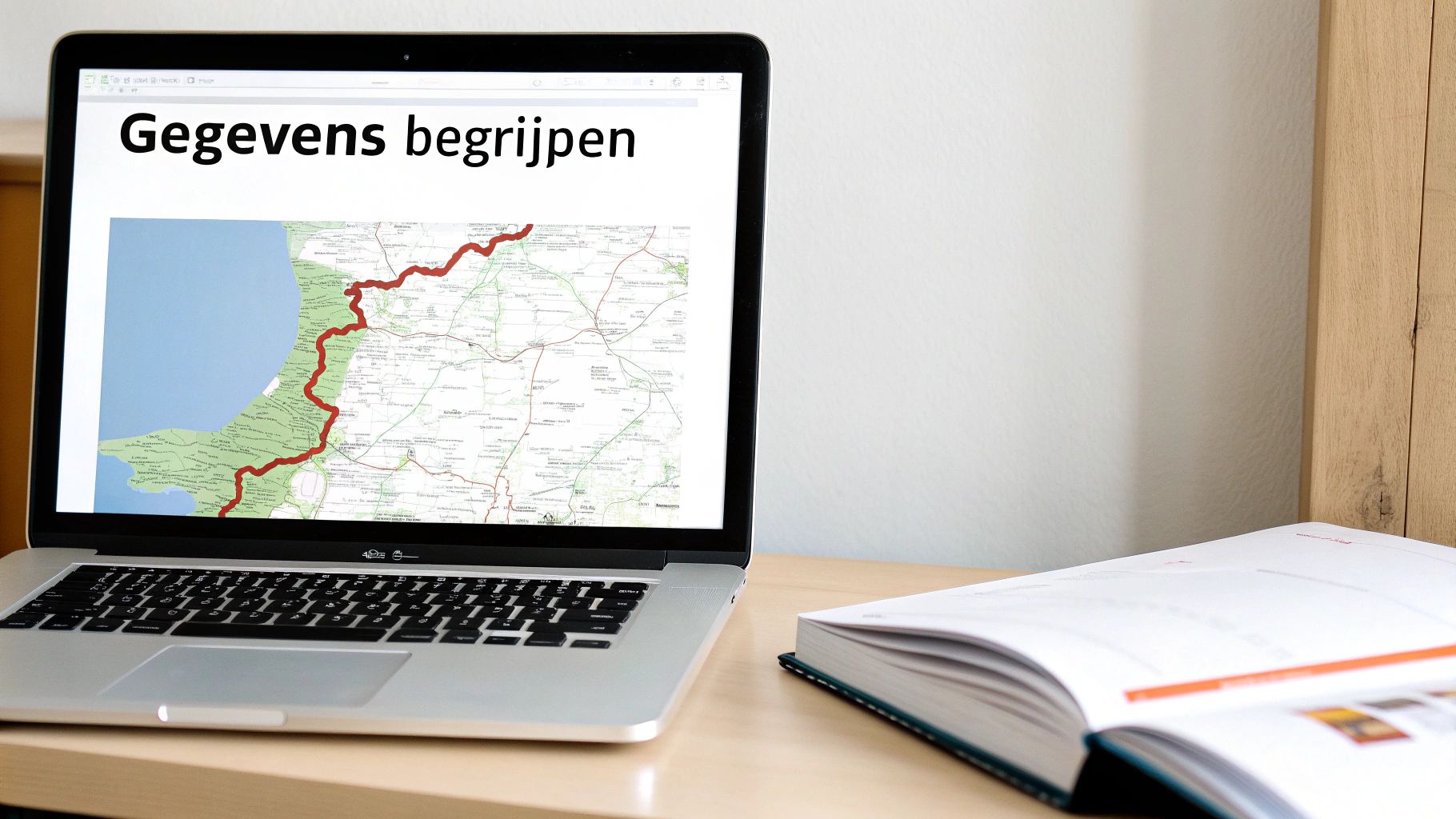 Een abstracte visualisatie van codeblokken en dataverbindingen die structured data representeren.