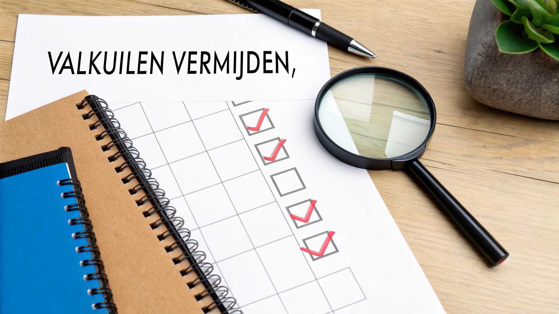Een rood waarschuwingsbord dat veelgemaakte fouten symboliseert.