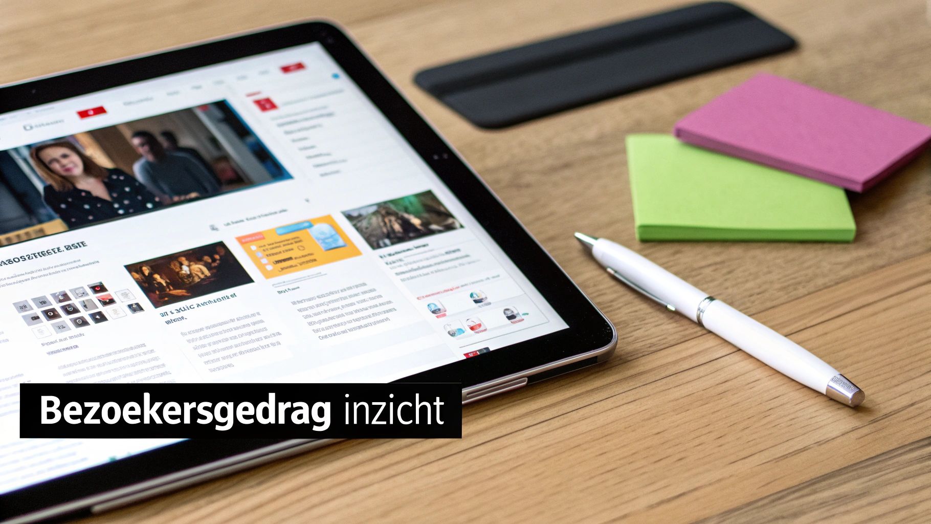 Een afbeelding die het A/B-testproces visualiseert, met twee varianten van een webpagina.
