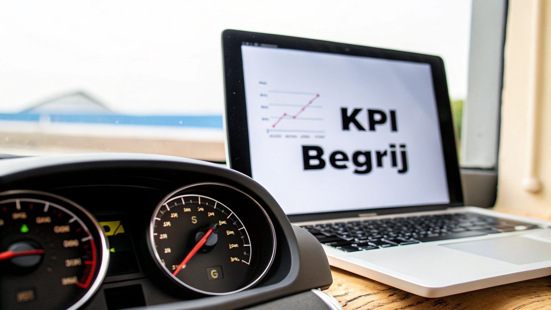 Een zakelijk dashboard met grafieken die key performance indicators tonen
