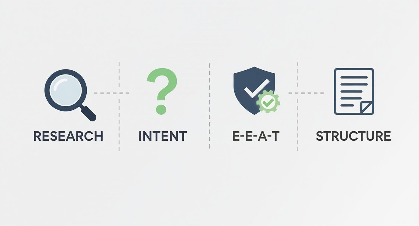 Infographic about wat is een seo tekst