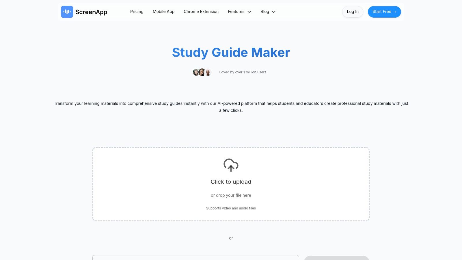 ScreenApp AI Study Guide Maker