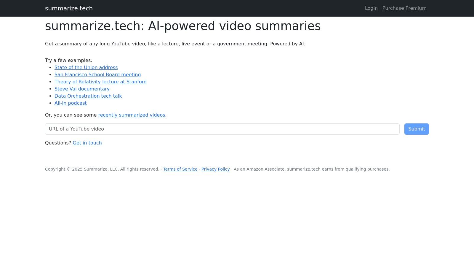 Summarize.tech