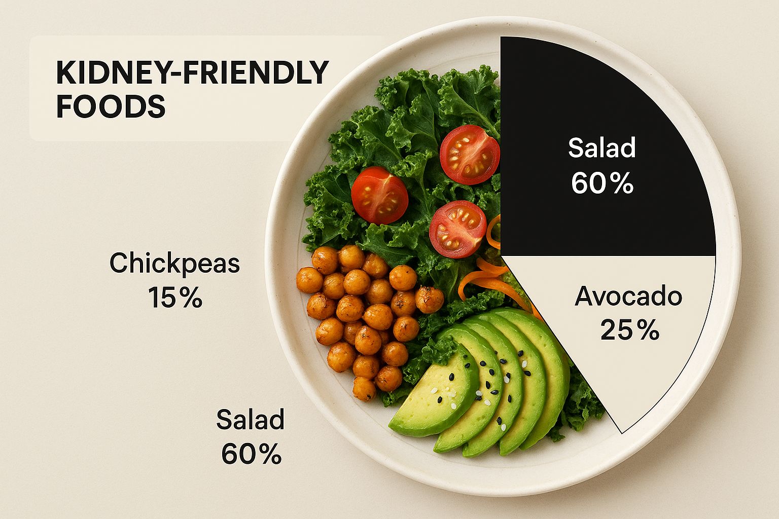 Infographic about best diet for kidney health
