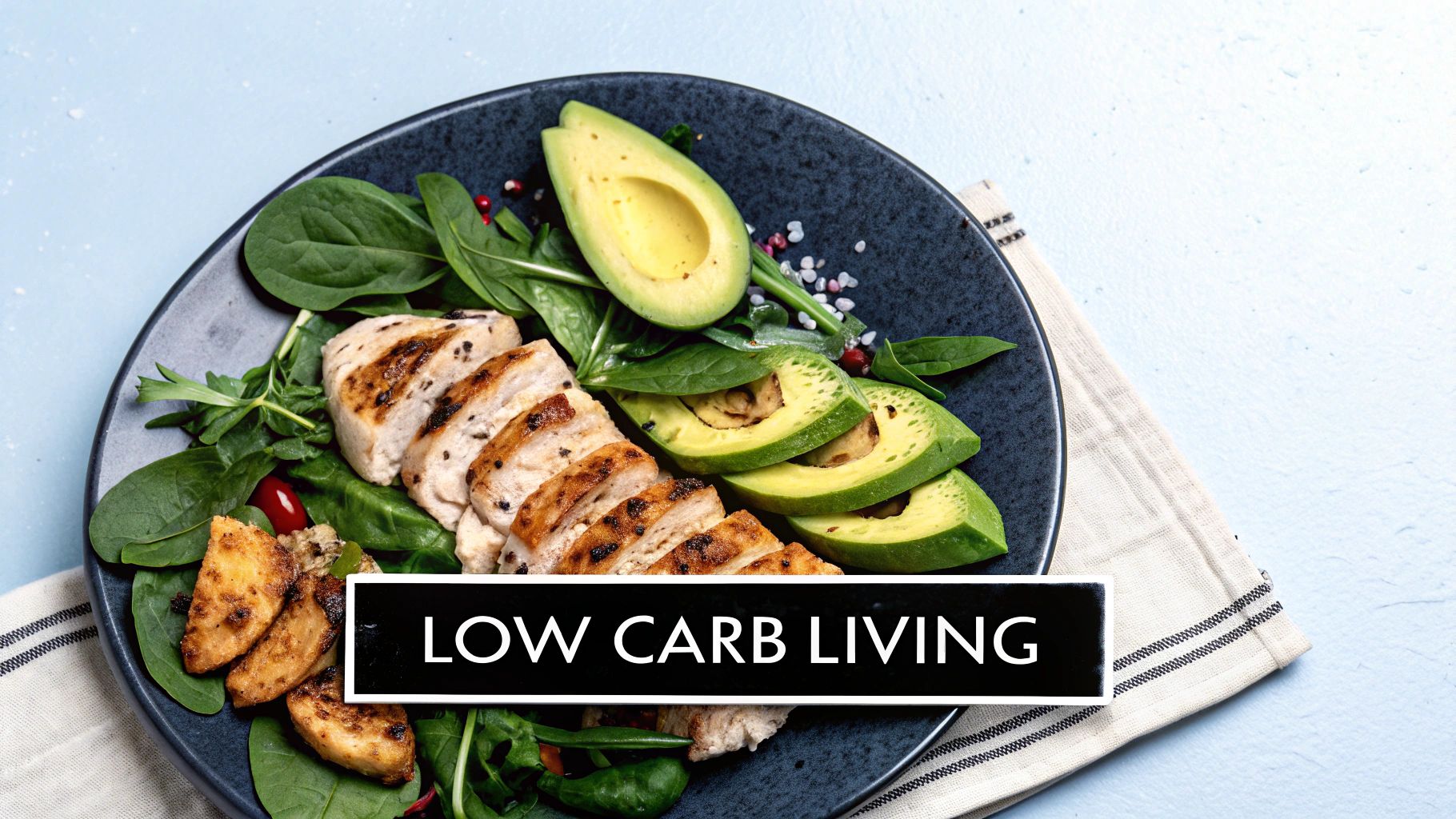 Infographic showing key data about a Low-Carbohydrate and Low-Glycemic Diet