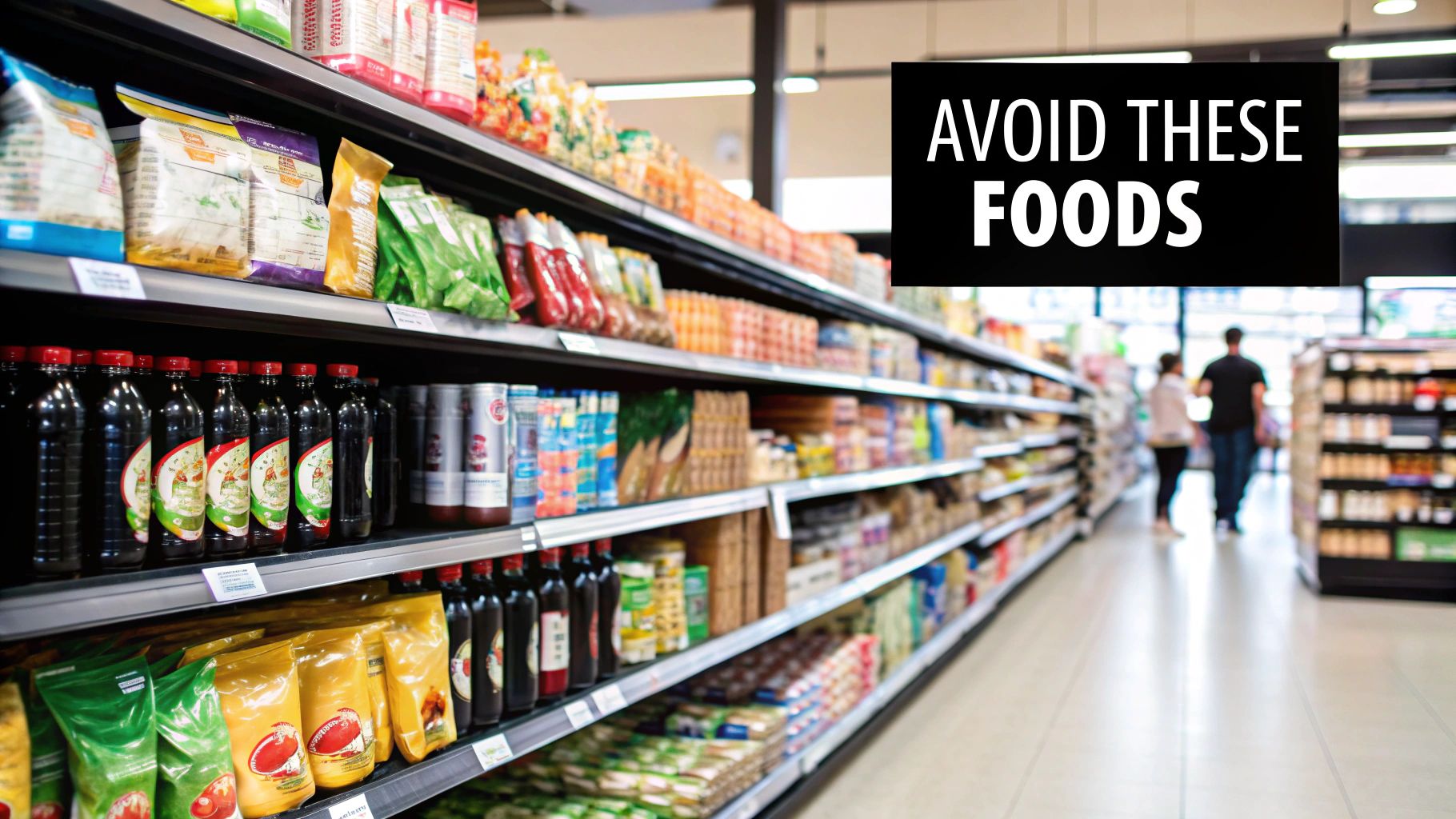 A person's hand pushing away a plate of processed fast food, choosing a healthier option instead.