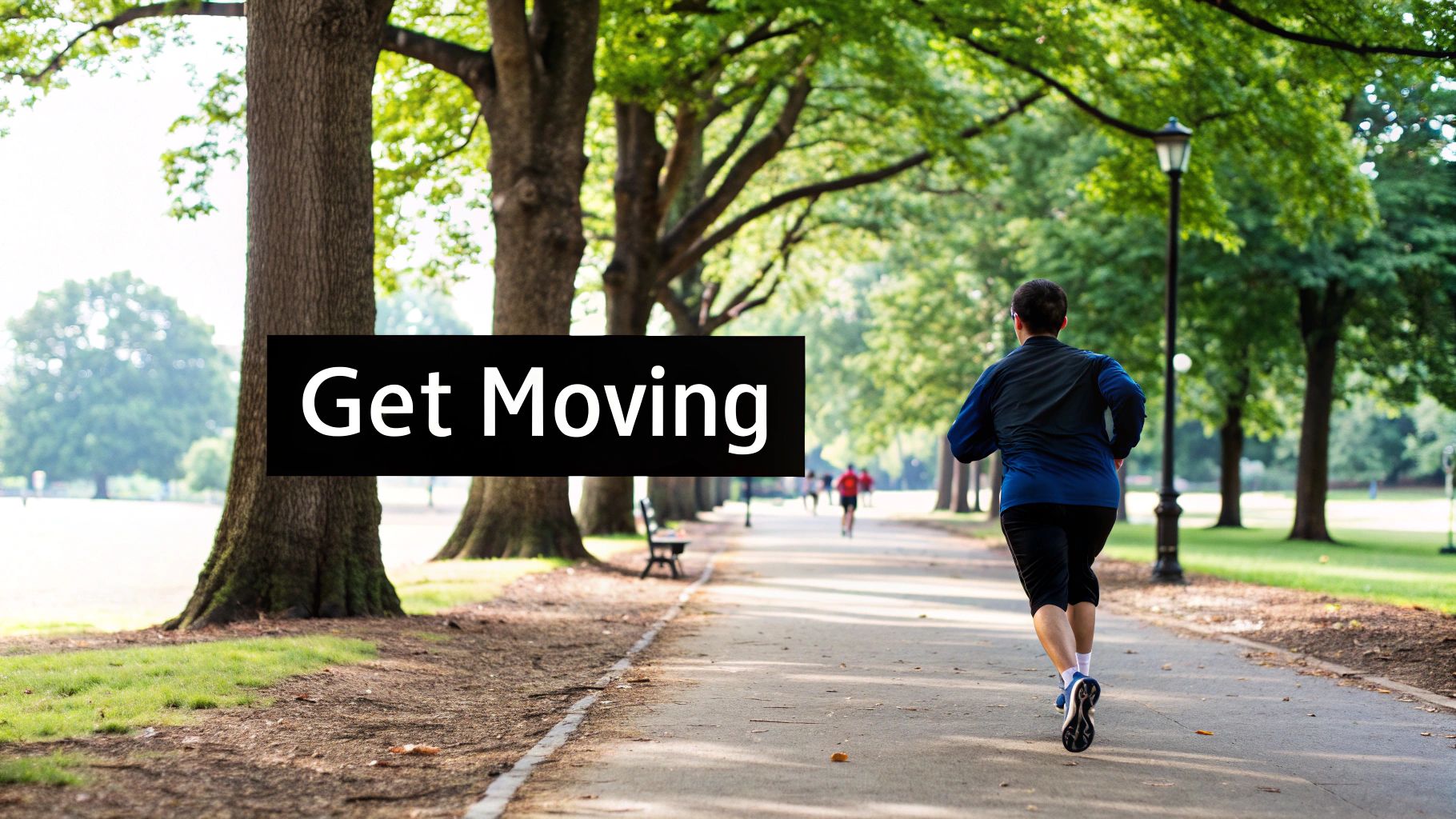 Woman jogging outdoors as a form of aerobic exercise