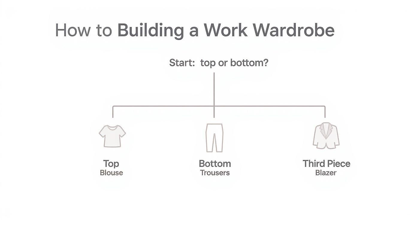 Infographic about how to dress business casual women