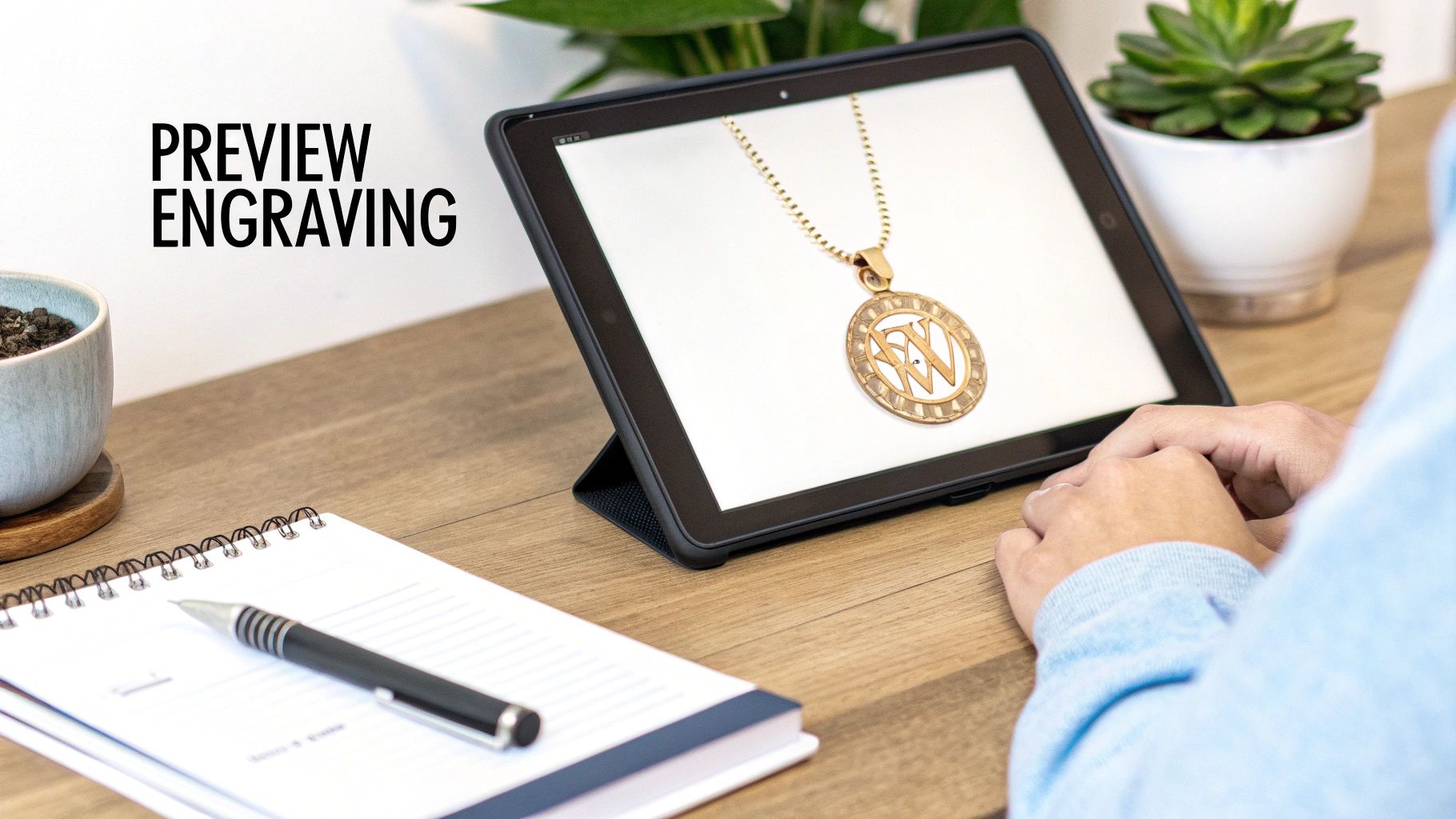 Pendant Engraving Preview