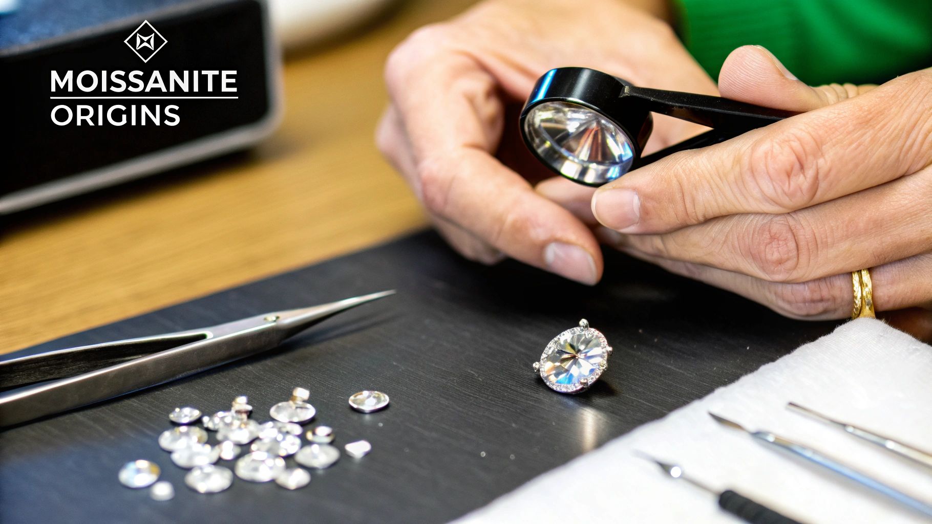 moissanite earrings