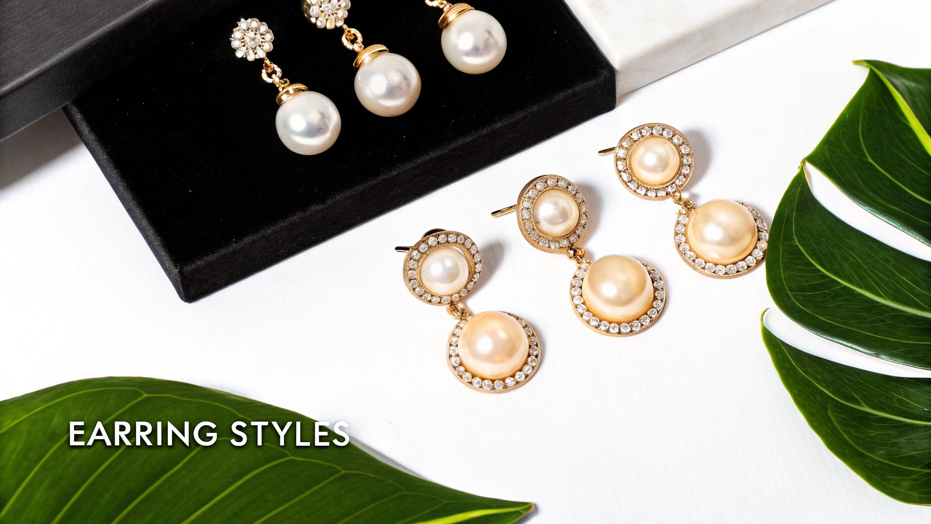 shop heart-shaped pearl earrings