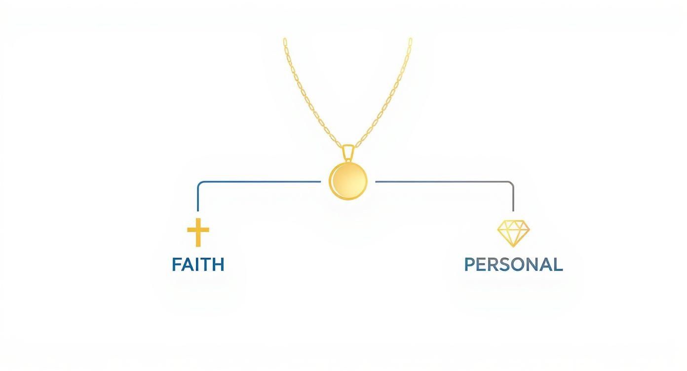 birthstone cross necklace