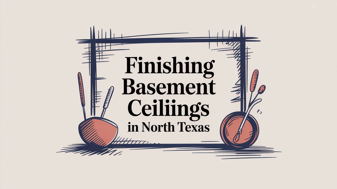 Finishing Basement Ceilings in North Texas