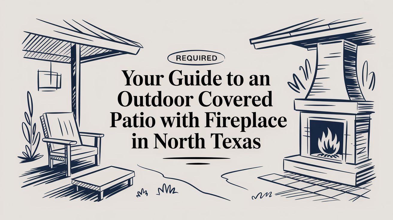 Your Guide to an Outdoor Covered Patio with Fireplace in North Texas