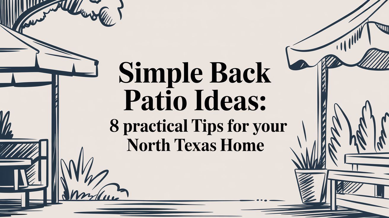 Simple Back Patio Ideas: 8 Practical Tips for Your North Texas Home