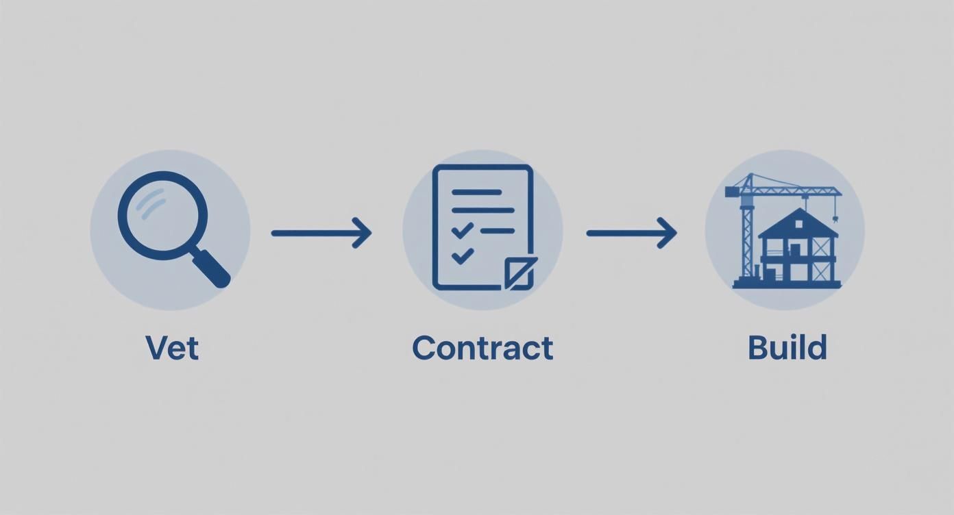 Infographic about how to build custom home