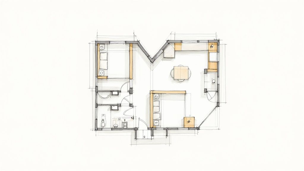 Two spacious and private master suites in a custom North Texas home.