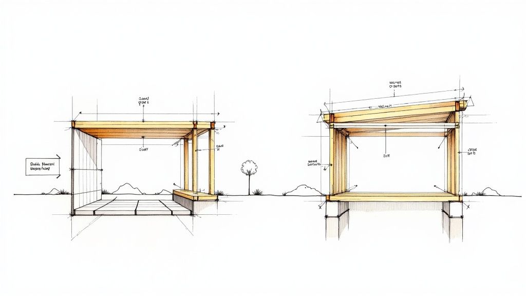 Wiring and plumbing rough-ins in a new home build