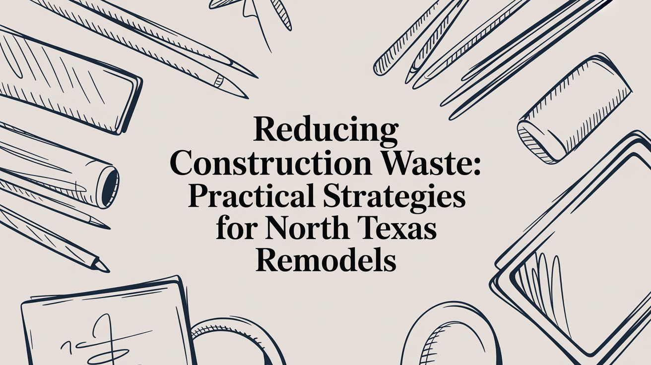 Reducing construction waste: Practical strategies for North Texas remodels