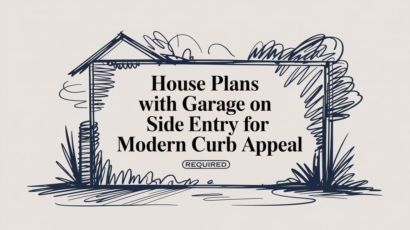 House Plans With Garage On Side Entry For Modern Curb Appeal