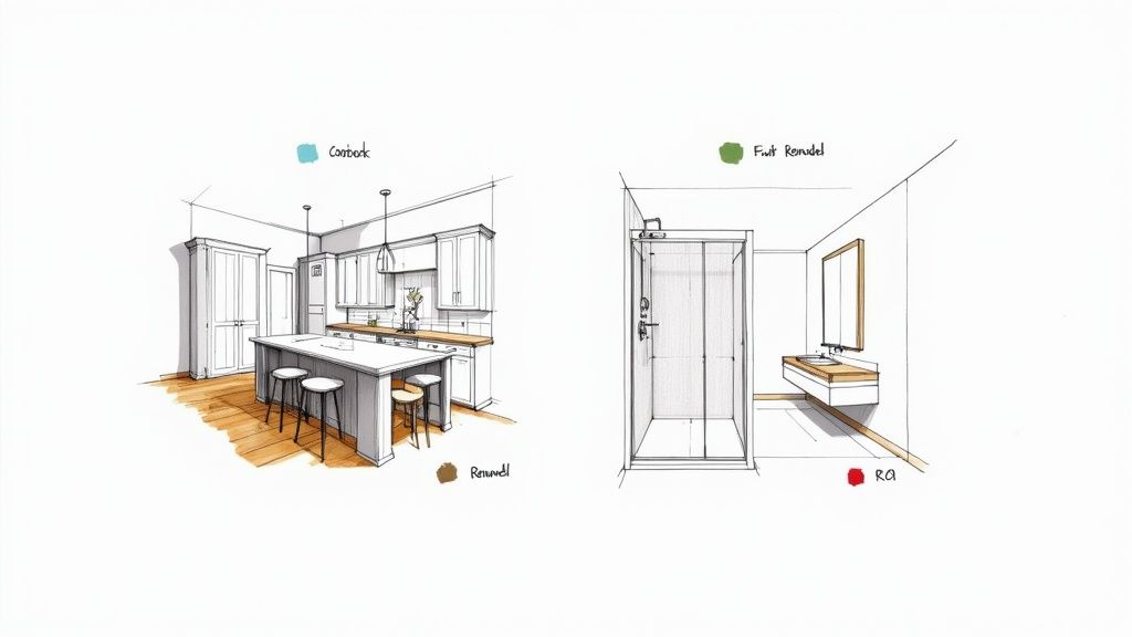 Covered outdoor patio with stone fireplace and comfortable seating