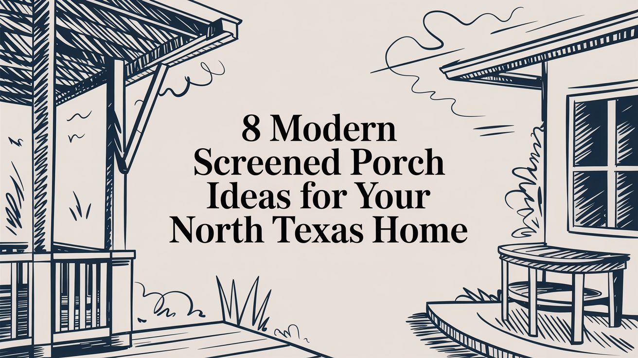 8 Modern Screened Porch Ideas for Your North Texas Home