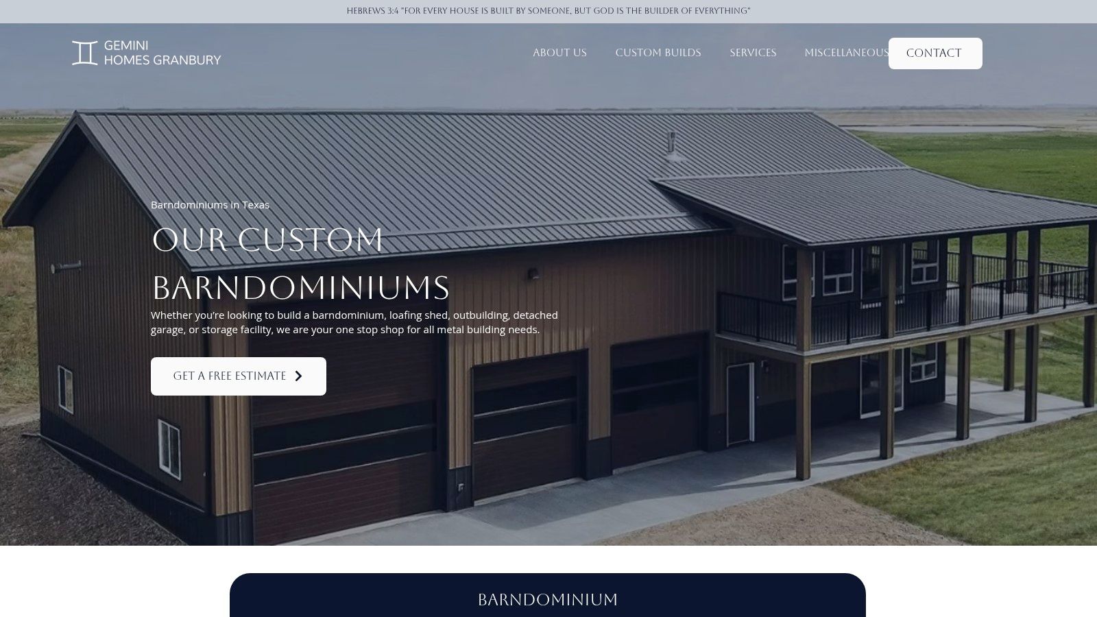 Barndominiums in Granbury & North Texas | Custom Build Design