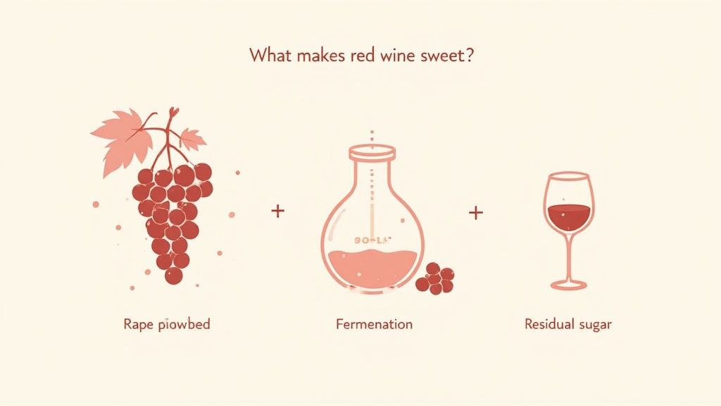 a glass of red wine being poured from a bottle into a decanter