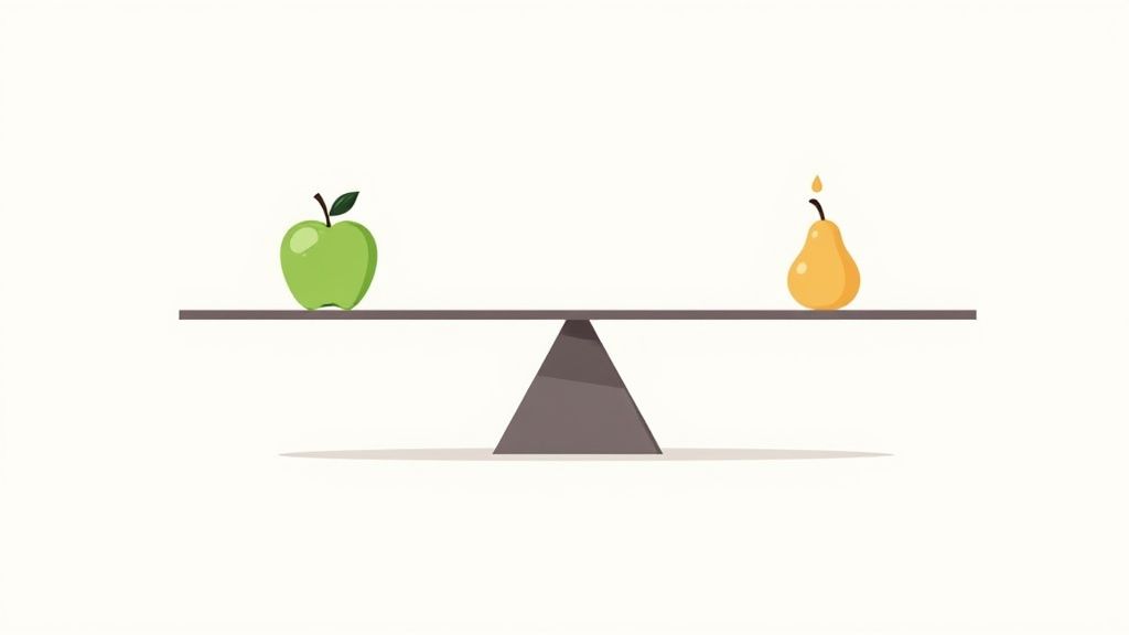 A glass of pinot gris being poured into a wine glass with a vineyard in the background.