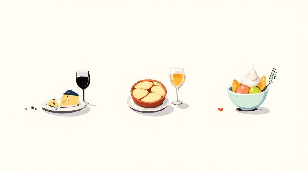 Sweet Wine Pairing Spread