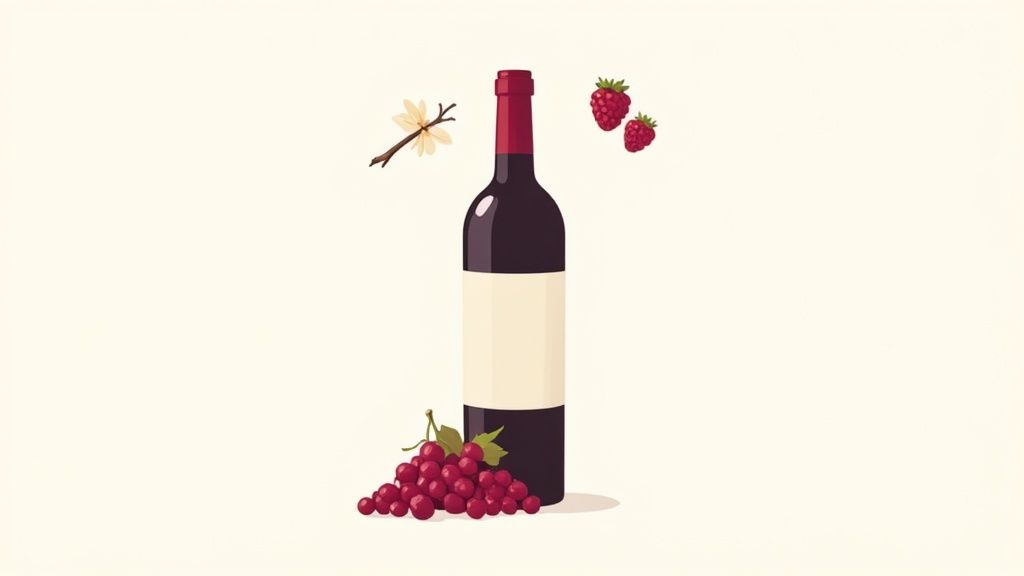 A glass of ruby-red Merlot wine in a bright, welcoming setting.