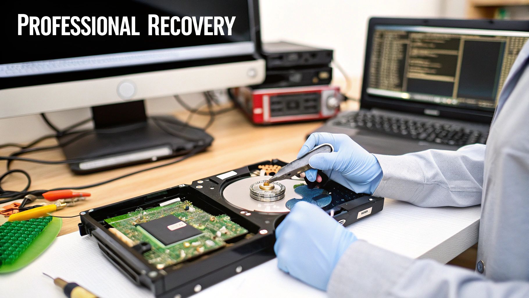 Clean room data recovery lab in California