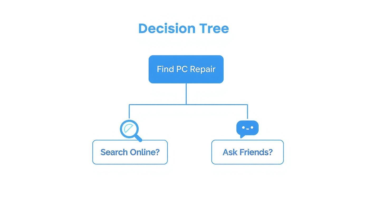 Infographic about computer help near me