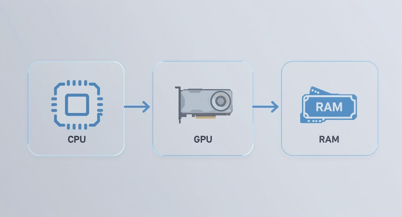 Infographic about how to build gaming pc