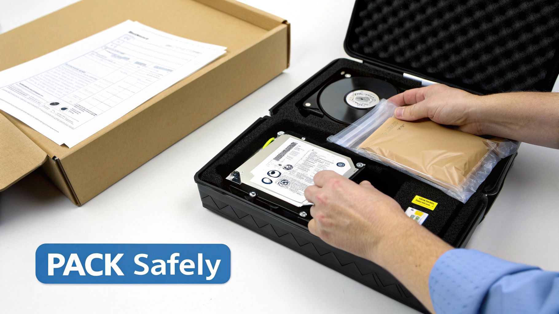 A person at a desk looking thoughtfully at their computer screen, contemplating data recovery options.