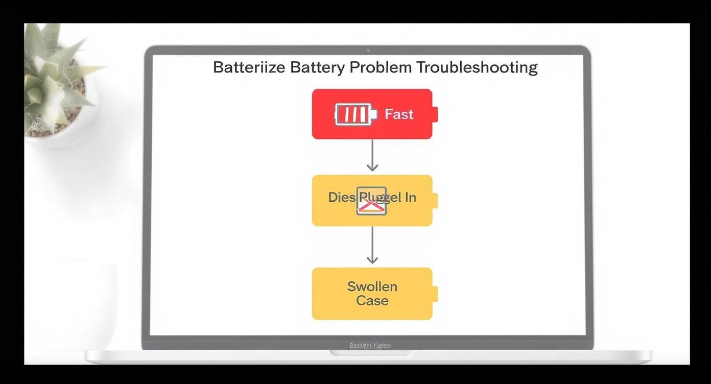 Infographic about laptop battery replacement near me